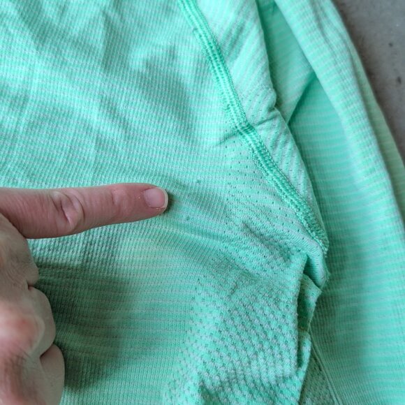 Lululemon Swiftly Tech Long Sleeve Crew Top Teal Mint Green size 12 - Picture 4 of 7